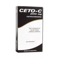 Imagem de CETO-C 200MG - ANTIFÚNGICO - CEPAV - 20 COMPRIMIDOS - 20 COMPRIMIDOS