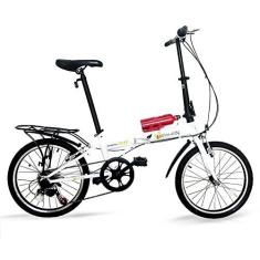 Imagem de Bicicleta Dobrável Pelegrin Tempo 3.0 Branca