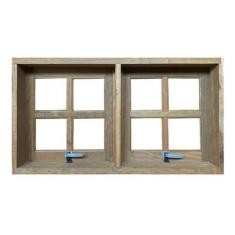 Imagem de Janela de Madeira Vitro Máximo Ar 2 Módulos Reto de Itaúba Esquadrias 