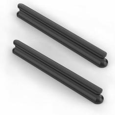 Imagem de KNOKLOCK Pacote com 10 puxadores de armário de cozinha de 5 polegadas (128 mm) puxadores de armário preto fosco puxadores de gaveta de hardware de armário de cozinha para cômoda armário guarda-roupa