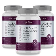 Imagem de Colageno Hidrolisado Concentrado com Vitamina C + Biotina Lauton- Kit 3 Potes