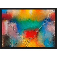 Imagem de Quadro Decorativo Abstrato Colorido Moderno Salas Decoração - Vital qu