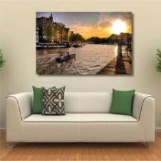Imagem de Quadro Decorativo Paisagem - Veneza - Cidade - Tela em Tecid