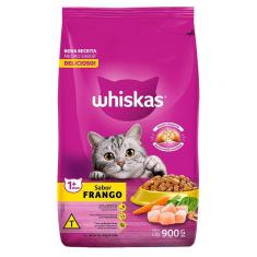 Imagem de Ração Whiskas Frango para Gatos Adultos - 900 g