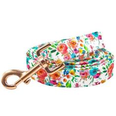 Imagem de Rainbow Coleira para cães, estampa de flores, durável, forte, para cães de verão, resistente, confortável, acolchoada para cães pequenos, médios e grandes