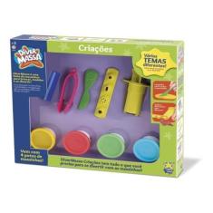 Imagem de Massinha De Modelar Criações Com 4 Potes - Diver Toys
