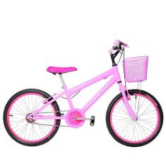 Imagem de Bicicleta Infantil Feminina Aro 20 Rosa e Pink