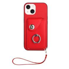 Imagem de Capa para iPhone 13 Mini, capa carteira com porta-cartões, capa de couro com cartões (8 cartões), suporte de anel de rotação de 360° para mulheres e homens, capa de presente para Apple iPhone 13 Mini