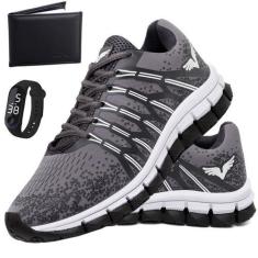 Imagem de Tenis Masculino Kit Carteira + Relogio Sapato Esportivo Veloz - GP, Ci