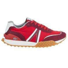 Imagem de Lacoste Tênis masculino L-Spin Deluxe, Vermelho/cinza, 39