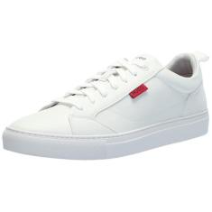 Imagem de HUGO Tênis masculino Essential Two Tone Suede Low Top, Lychee White, 7