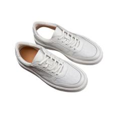 Imagem de Waillynice Tênis masculino 2024 casual masculino branco respirável tendência sapatos esportivos couro genuíno tênis masculino, Branco, 37
