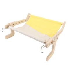 Imagem de Cama de Janela de Gato, Instalação Firme que Economiza Espaço, Poleiro de Janela de Gato Respirável, Estilo de Suspensão Requintado Com Gancho de Ferro para Varandas