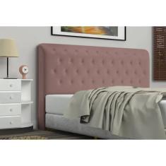 Imagem de Cabeceira Queen Brenda 160 CM Suede Rosê - D A Decor