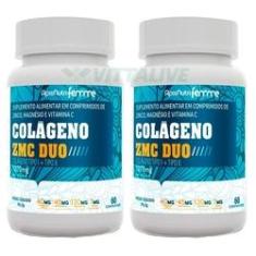 Imagem de Kit 2 Colágeno Zmc Duo 60 Comprimidos Apisnutri