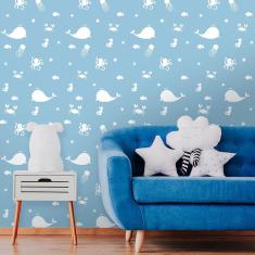 Imagem de Papel De Parede Infantil Fundo Do Mar