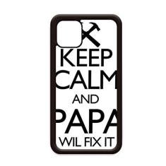 Imagem de Capa Keep Calm and Papa Wil Fix It para iPhone 11 Pro Max para Apple Mobile Case