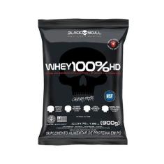 Imagem de Whey 100% Hd Refil (900G) - Sabor: Cookies - Black Skull