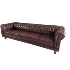 Imagem de Sofá chesterfield Duque 2,60 Corano café 4 lugares - NOVO ENCANTO