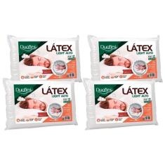 Imagem de Travesseiro T. Látex Light LP1101 c/ Capa Dry Fresh Kit c/ 4 Un (50x70) - Duoflex