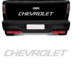 Imagem de Faixa Chevrolet S10 1995, 1996, 1997, 1998, 1999 e 2000 Tampa Traseira Adesivo Prata