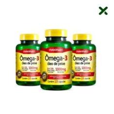 Imagem de Kit 03 Ômega 3 Óleo de Peixe 120 Cápsulas 1000mg Loja Maxinutri