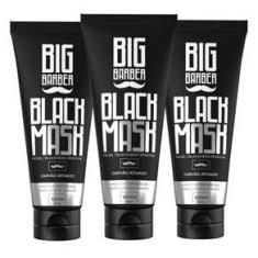 Imagem de Máscara Remoção Cravos Big Barber Black Mask 120ml Caixa Com 3 Unidades
