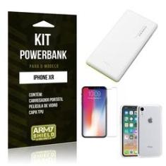 Imagem de Kit Powerbank Apple iPhone XR 6.1 Powerbank + Película + Capa - Armyshield