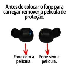 Imagem de Fones Ouvido Sem Fio Wireless Preto Para Samsung A22 - Mdm
