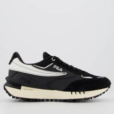 Imagem de Tênis Fila Renno Vintage II Preto e Branco-Masculino