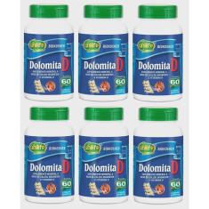Imagem de Kit 6 Dolomita D Cálcio Magnésio Vitamina D - Unilife 60 Cps