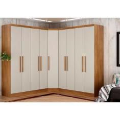 Imagem de Guarda-Roupa Modulado De Casal Safira 001 Em Mdf Com 9 Portas E 6 Gave