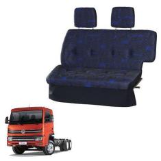 Imagem de Sofá Cama Caminhão Vw Delivery Euro 5 2018 Cab. Grande Azul - Pampa
