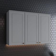 Imagem de Armário Aéreo 3 Portas 120cm Emily Espresso Móveis