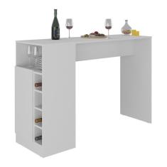 Imagem de Bancada Balcão/mesa De Cozinha Com Adega E 1 Porta Multimóveis Mp2144 Branco Branco
