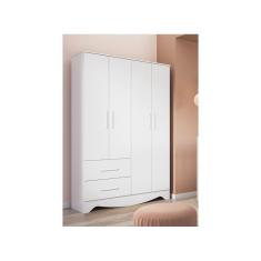Imagem de Guarda Roupa Infantil Clara Moveis Peroba 04 portas Ls MDF