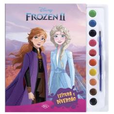 Imagem de Livro De Pintura Aquarela Frozen Ii D2499 - Dcl