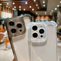 Imagem de Capa de telefone transparente luxuosa para iPhone15 14 13 12 11 Pro Max X XR XS 7 8 Plus Capa traseira rígida transparente de silicone, roxo escuro, para iPhone 15Pro Max