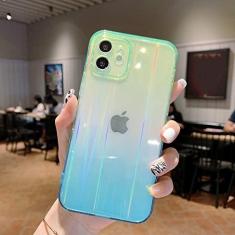 Imagem de Capa degradê transparente Aurora de luxo para iphone 12 11 Pro Max 12 Mini X XR XS Max 7 8 Plus SE 2020 Capa traseira macia, 2, para iPhone 11 Pro
