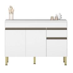 Imagem de Balcão Para Cozinha com Tampo e com 3 Portas Chester Supremo