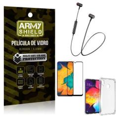 Imagem de Fone Bluetooth Hs-615 Samsung A30 + Capinha Anti Impacto + Película 3D
