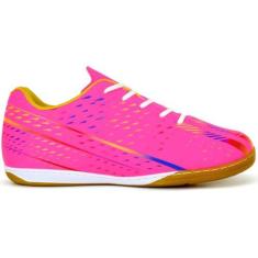 Imagem de Tênis Futsal Unissex Antiderrapante Reforçado (Rosa, BR, Adulto, Numérico, M, 41)