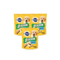 Imagem de Kit 3 Biscoito Pedigree Biscrok Filhotes