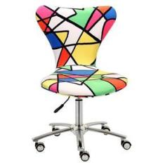 Imagem de Cadeira Escritório Jacobsen tecido colorido - Poltronas do Sul