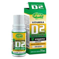 Imagem de Vitamina D2 Gotas Vegano 20ml Unilife