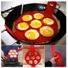 Imagem de Forma De Silicone Para Panqueca Omelete Ovos Antiaderente