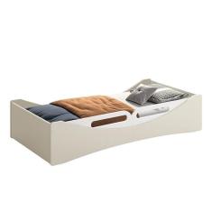 Imagem de Cama Evolutiva 2 em 1 Luna com Proteção Lateral Usinada - Reller Móveis Areia Fosco