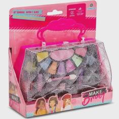 Imagem de Kit Maquiagem Infantil com Estojo Makebrinq Polibrinq MK06
