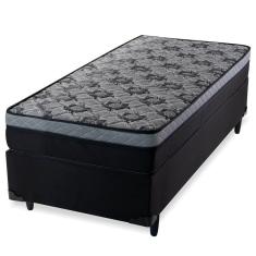 Imagem de Cama Box Solteiro com Colchão Mola Safira Spec Preto
