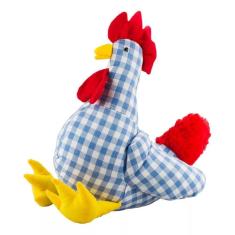 Imagem de Galo Pano Quadriculado Azul 37cm - Pelúcia